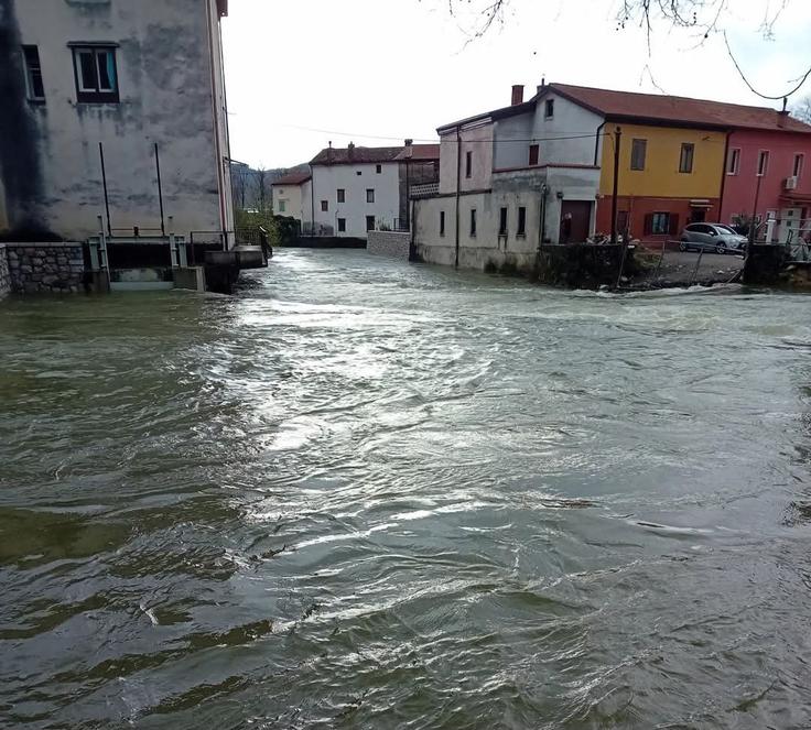 Vipava, poplave | Foto: Rok Grecs/Facebook