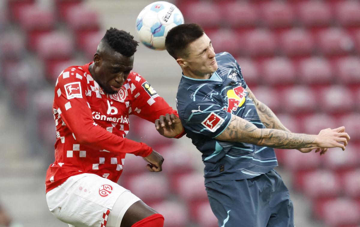 Benjamin Šeško RB Leipzig | Šeško je ob zmagi Leipziga igral do 73. minute. | Foto Reuters