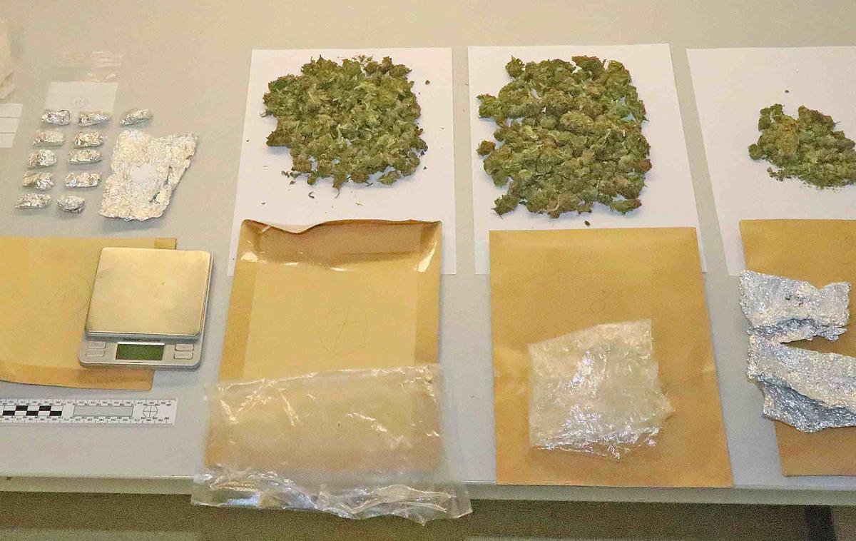 Zaseg prepovedane droge | Policisti so 31-letniku z območja Kamnika med drugim zasegli manjšo količino droge in deset različnih nabojev. | Foto policija