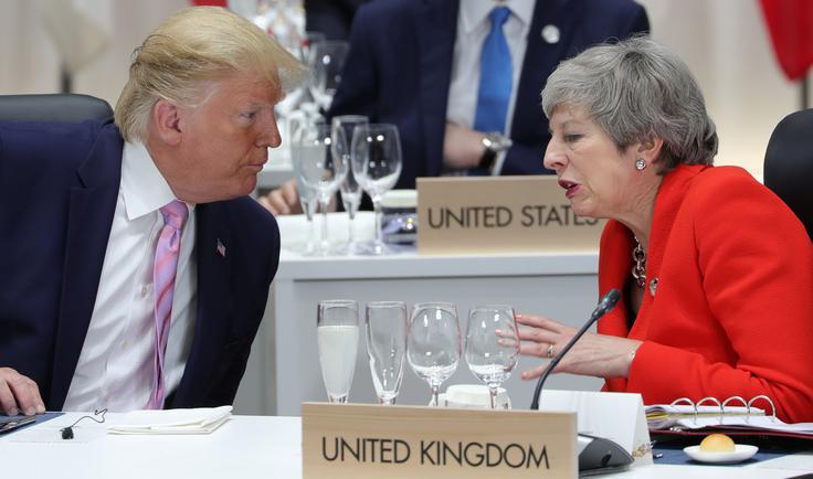 Donald Trump in Theresa May | Foto: Reuters