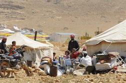 V Libanonu že prek milijona sirskih beguncev