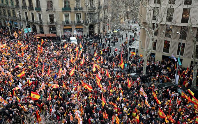 protesti proti kataloniji za španijo katalonija španija | Foto: Reuters