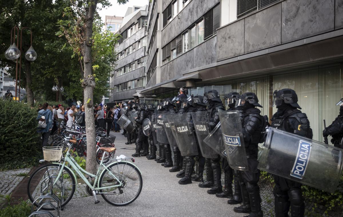 Protest nasprotnikov pogojev PCT v Ljubljani dne 29.9.2021 | Foto Bojan Puhek