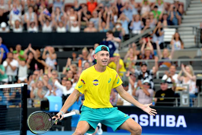 Alex de Minaur | Alex de Minaur je Avstralcem pomagal do točke. | Foto Getty Images