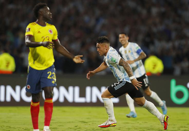 Lautaro Martinez je odločil o zmagovalcu na srečanju v Cordobi. | Foto: Reuters