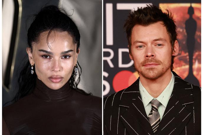 Zoë Kravitz in Harry Styles | Nekdanji član priljubljene fantovske skupine One Direction in hči glasbenika Lennyja Kravitza sta sveže zaročena. | Foto Reuters