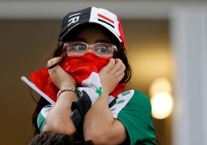 Navijači (in navijačice) Iraka na novo uvrstitev na svetovno prvenstvo čakajo že 33 let. | Foto: Reuters