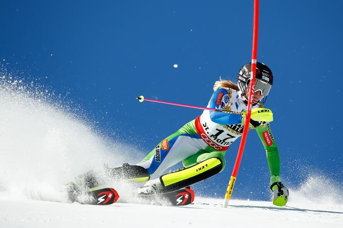 Na SP v St. Moritzu je bila sedma. na istem mestu pa je končala tudi tekmo svetovnega pokala v Mariboru. | Foto: Getty Images
