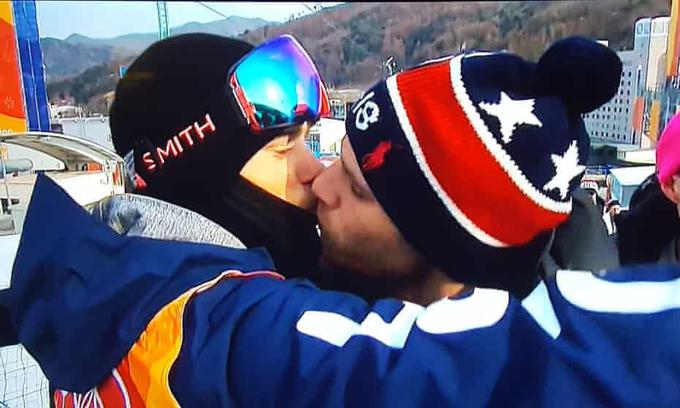 Poljub pred kamerami na olimpijskih igrah v Pjongčangu. | Foto: Instagram & Imdb