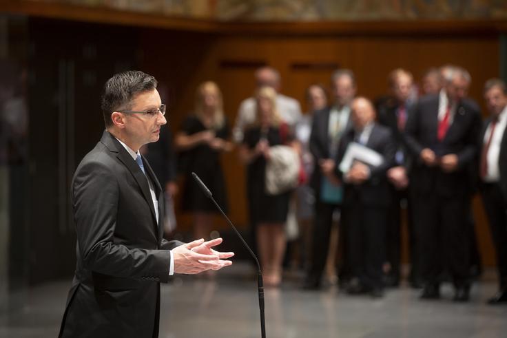 Premier je dejal, da bo podpora proračunu ključna za nadaljevanje te koalicije. | Foto: Bojan Puhek