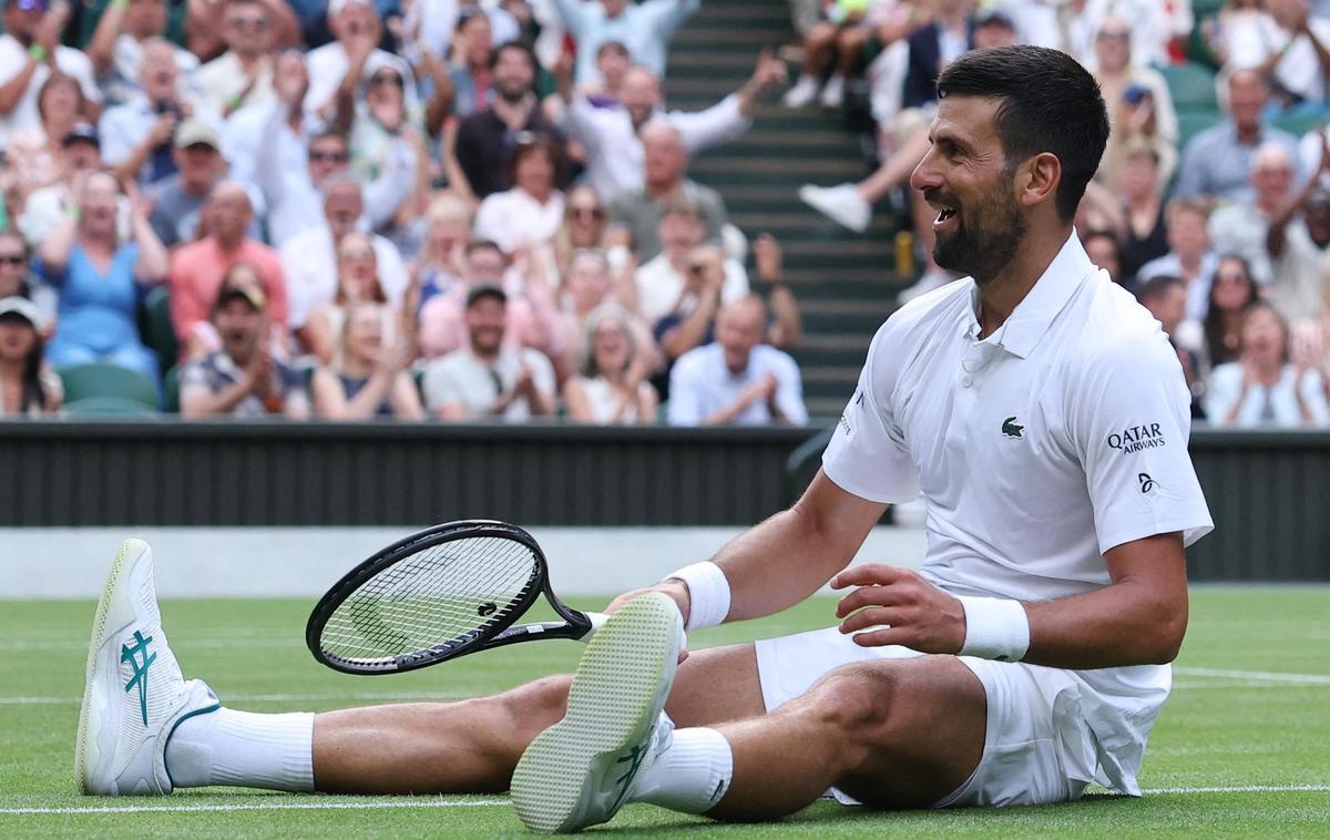Novak Đoković Wimbledon | Novak Đoković je prvi niz izgubil z 1:6. | Foto Reuters