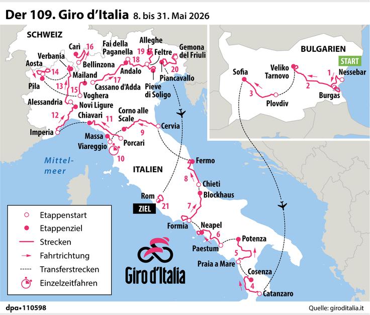 Dirka po Italiji | Foto: Guliverimage
