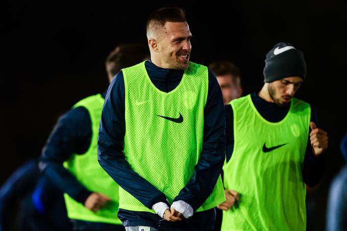 Nasmejani Josip Iličić se je po enem letu spet vrnil v reprezentanco Slovenije. | Foto: Grega Valančič/Sportida