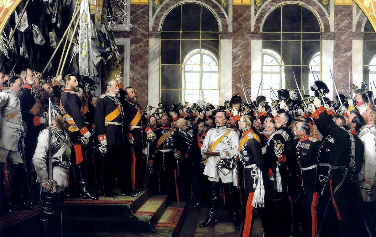 Razglasitev nemškega cesarja Viljema | Foto commons.wikimedia.org