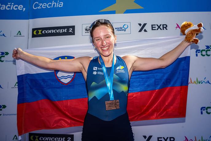Slovenska veslačica Ruby Čop do brona na EP do 23 let