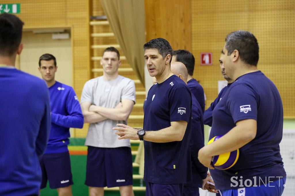 slovenska odbojkarska reprezentanca Kranjska Gora trening