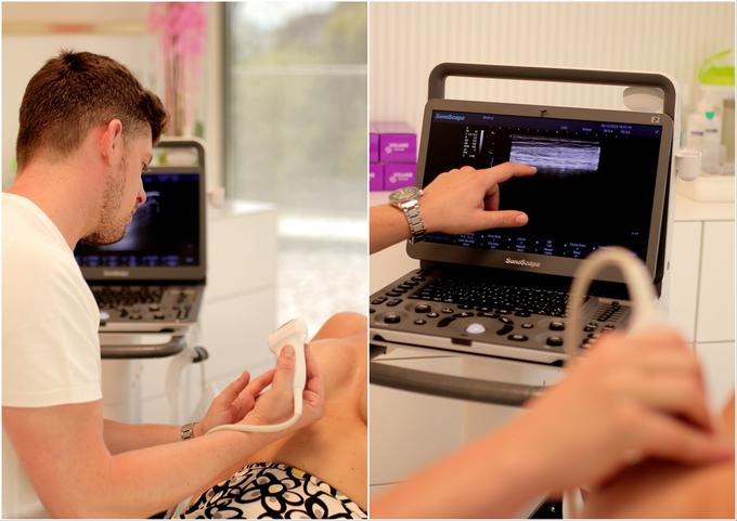 Z ultrazvokom prsnih vsadkov je mogoče preveriti stanje vsadkov in vezivne ovojnice, s tem pa zgodaj odkriti morebitne težave. | Foto: Felix Foxx