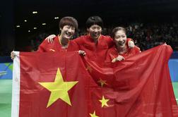 Kitajke najboljše v ekipni preizkušnji namiznega tenisa
