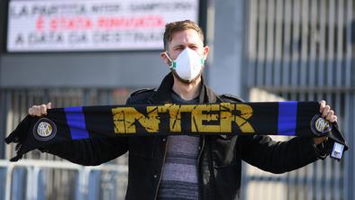 Zaradi koronavirusa bo pogled na tribune na derbiju med Juventusom in Interjem žalosten