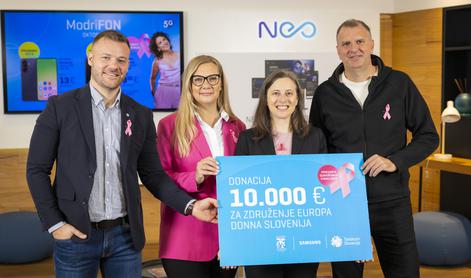 Tudi letos Samsung in Telekom Slovenije z novo donacijo društvu Europa Donna