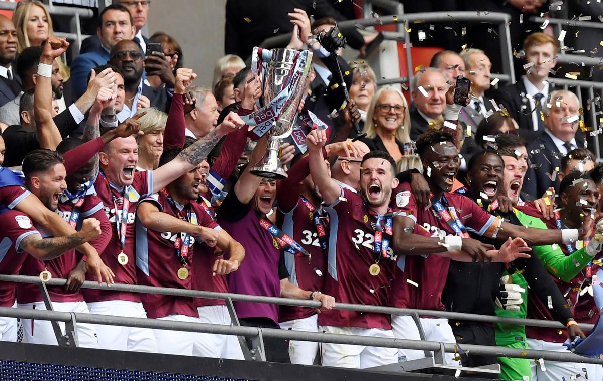 Aston Villa | Aston Villa po bo treh letih spet zaigrala v premier ligi. | Foto Reuters