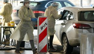 Nov rekord okuženih v Sloveniji, pozitivnih kar tri četrtine testov. Umrlo osemnajst oseb.