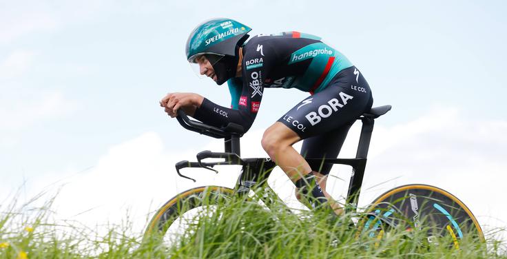 Pred prihodom v Vismo | Lease a Bike je bila član ekipe BORA - hansgrohe, ki se je leta 2024 pridružil Primož Roglič, mladenič pa je šel v nasprotno smer. | Foto: Guliverimage