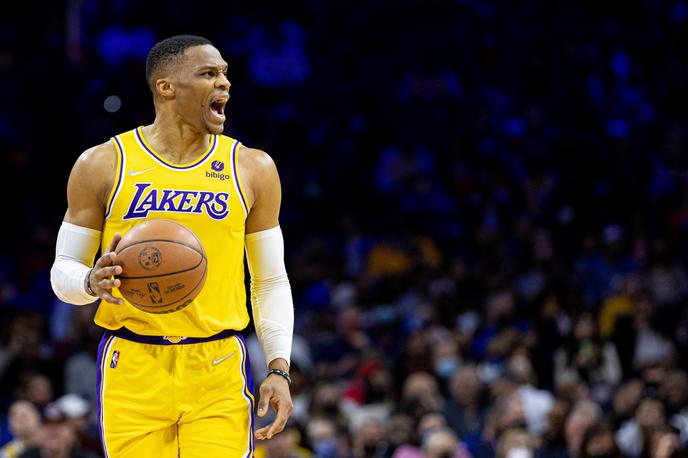Russell Westbrook | Russell Westbrook se je zaradi manj bleščečih predstav naposlušal kritik na račun svojih iger v dresu LA Lakers. | Foto Reuters