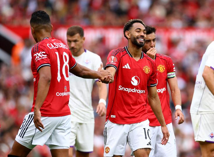 Brazilec Matheus Cunha je že zaigral v dresu Uniteda na Old Traffordu ... | Foto: Reuters