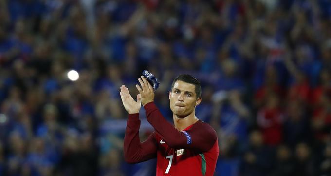 "Islandce je spremljala sreča," je poudaril Ronaldo. | Foto: Reuters