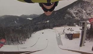 Jurij Tepeš na poseben način približal pogled skakalca v zraku (video)