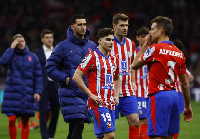 Atletico je v osmini finala lige prvakov izpadel proti Realu. | Foto: Reuters