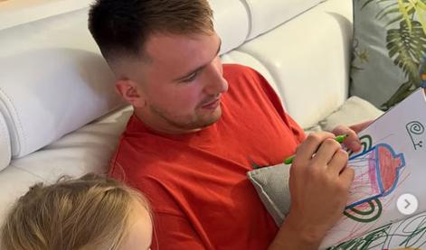 Ganljiva čestitka Luke Dončića njegovi princeski: Rad te imam, zelo te pogrešam