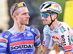 Remco Evenepoel Primož Roglič kolaž