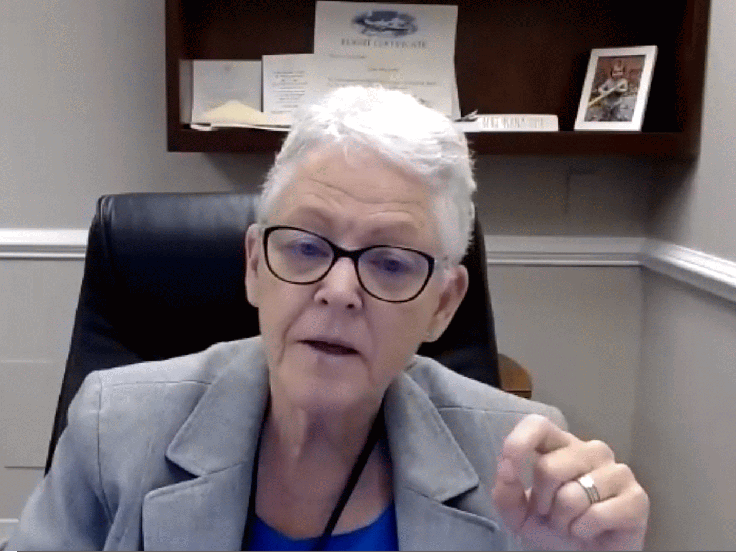 Gina McCarthy Gina McCarthy na virtualnem srečanju s predstavniki izbranih svetovnih medijev pojasnjuje domačo podnebno politiko ZDA. | Foto: S. C. (zajem zaslona)