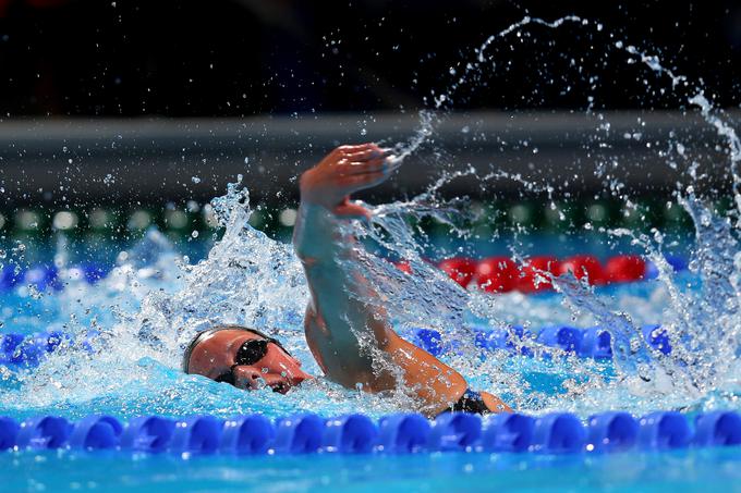 Po sredinih kvalifikacijah, ko si je na 800-metrski razdalji priplavala četrto izhodišče, se je začela spogledovati z idejo o medalji. | Foto: Getty Images