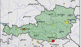 Potres stresel Slovenijo in Avstrijo