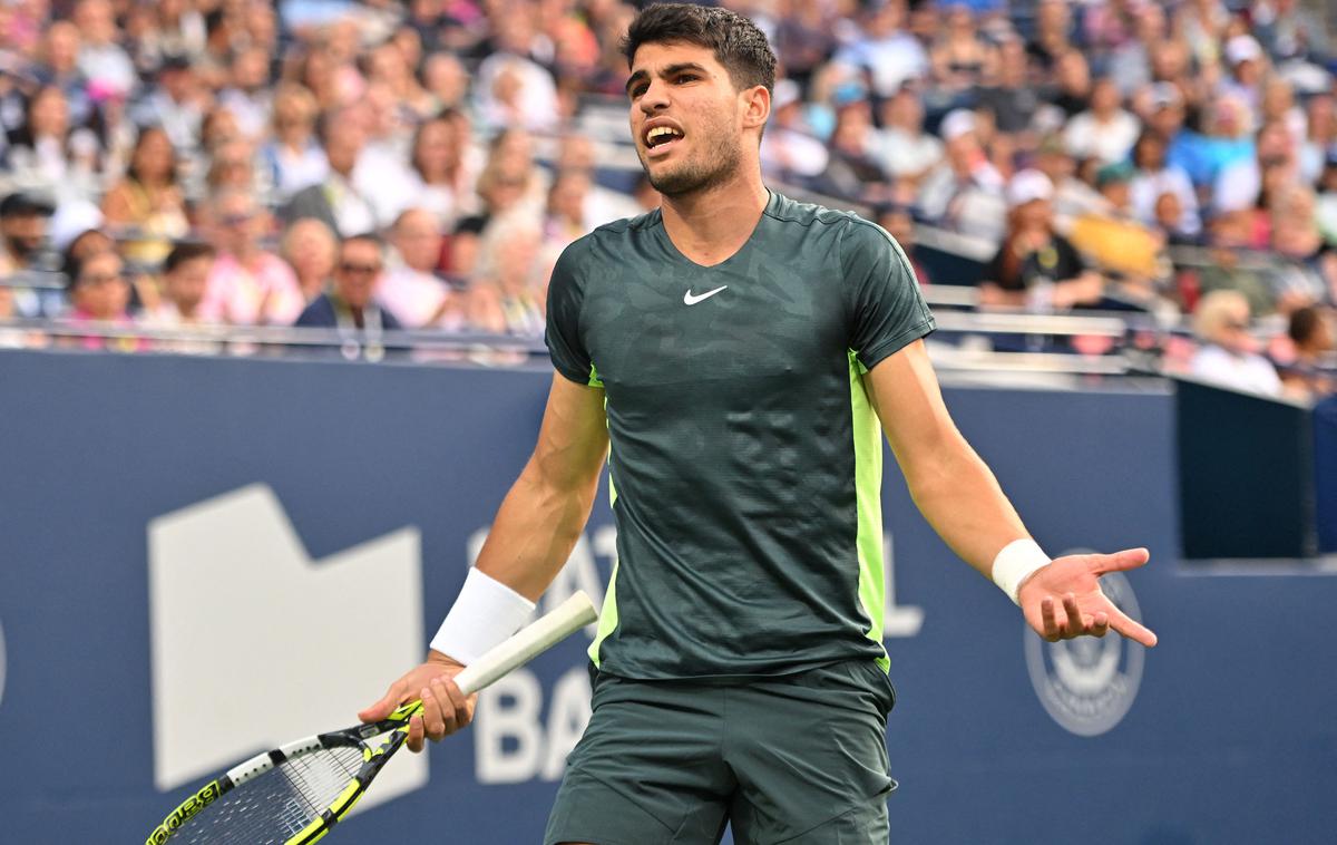 Carlos Alcaraz | Carlosa Alcaraza je v četrtfinalu Toronta izločil Tommy Paul. | Foto Guliverimage