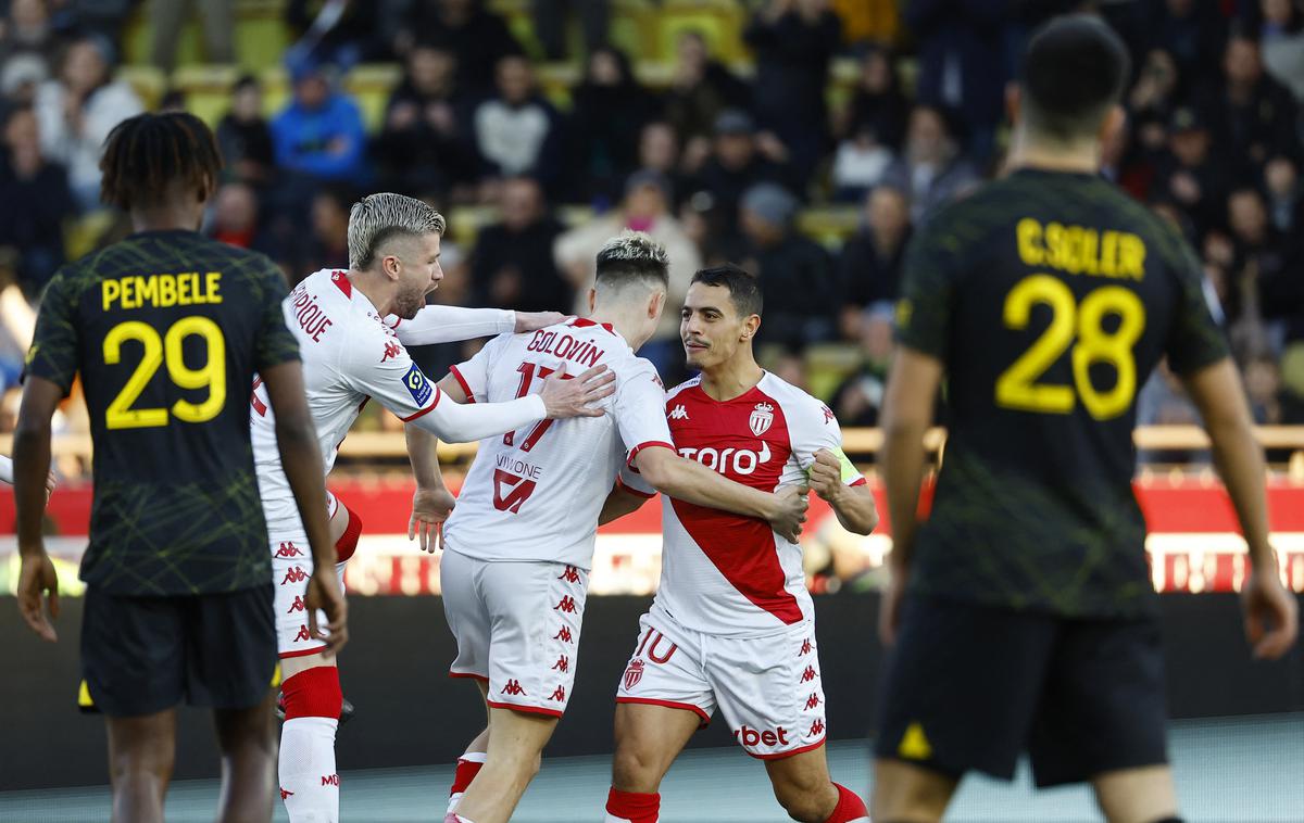 Monaco PSG | Monaco je vse tri zadetke proti PSG dosegel že v prvem polčasu.  | Foto Reuters