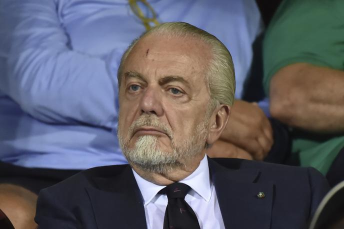 Aurelio de Laurentis | Kontroverzni predsednik Napolija Aurelio de Laurentis je kljub izrednim razmeram, ki vladajo v Italiji, najavil, da se bodo nogometaši njegovega kluba vrnili na treninge. | Foto Getty Images
