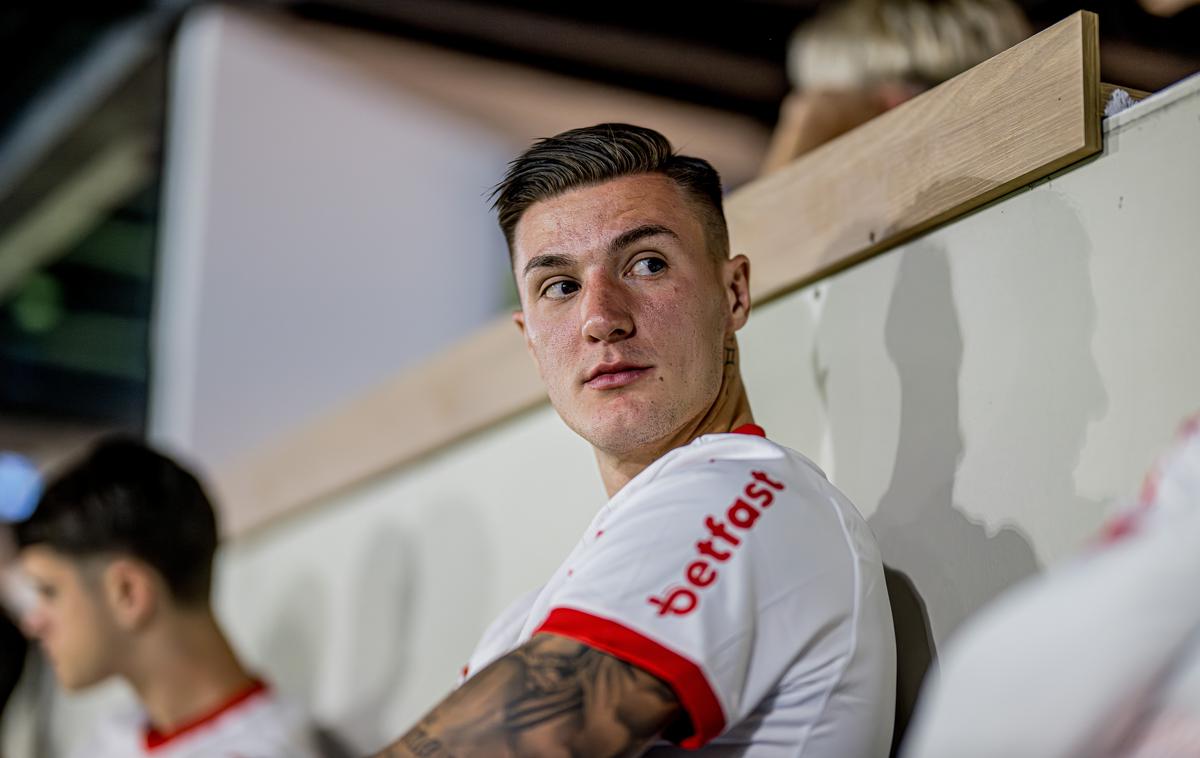 Benjamin Šeško | Benjamin Šeško za zdaj ostaja še nogometaš RB Leipziga. Če to poletje ne bi odšel nikamor, ne bi igral evropskih tekem. | Foto Guliverimage