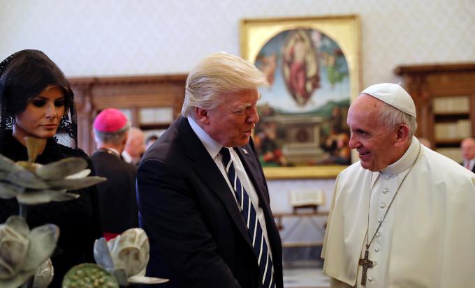 papež, Frančišek, Donald trump, melania Trump | Foto: Reuters