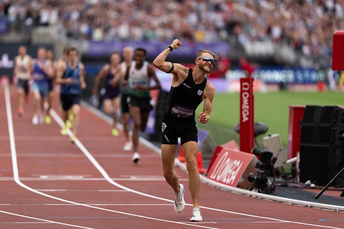 Josh Kerr | Britanec Josh Kerr je na diamantni ligi v Londonu postavil svetovni rekord na miljo. Ritem je v teku narekoval Slovenec Žan Rudolf. | Foto Reuters