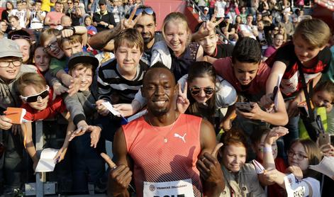 Usain Bolt v Ostravi 9,98; Slovenec le za olimpijskim in svetovnim prvakom (video + foto)