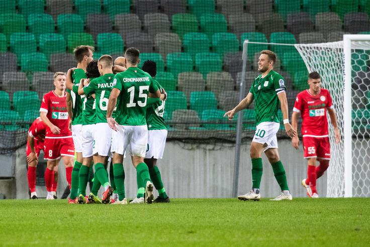 Zmaji so po 28 minutah že vodili z 2:0. | Foto: Grega Valančič/Sportida