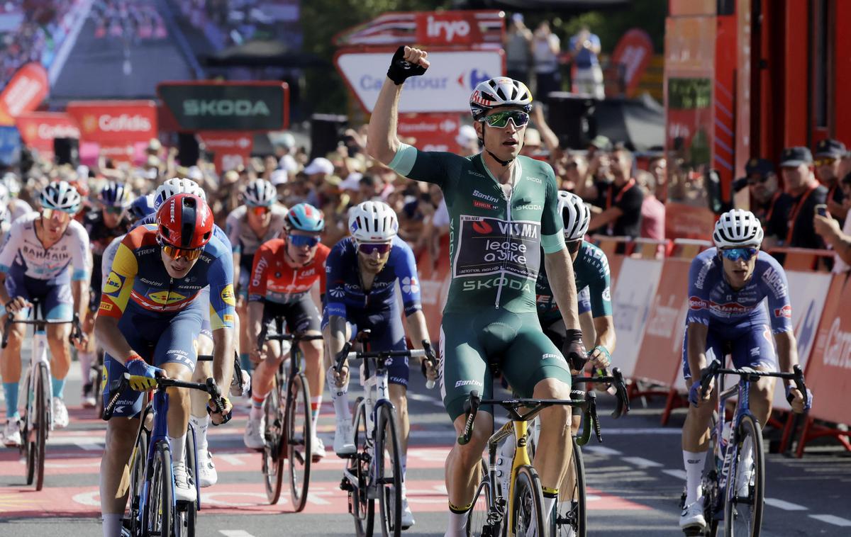 Vuelta 7. etapa Wout van Aert Visma | Wout van Aert  je dobil ciljni šprint sedme etape dirke po Španiji. | Foto Reuters