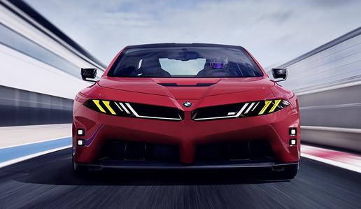BMW z vizijo novega M3: agresivni pogled, rumeni žarometi in še kaj
