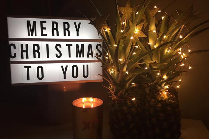 ananas, božično drevo | Foto Instagram
