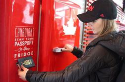Hladilnik s pivom, ki ga lahko odprejo samo kanadski olimpijci
