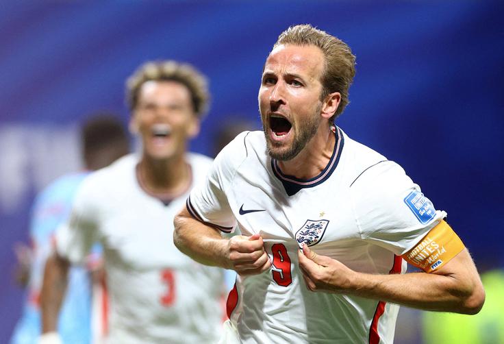 Če vprašate Bena Gilla, bo Anglija danes premagala Argentino z 2:1. Na seznam strelcev se bo vpisal tudi kapetan Harry Kane. | Foto: Reuters